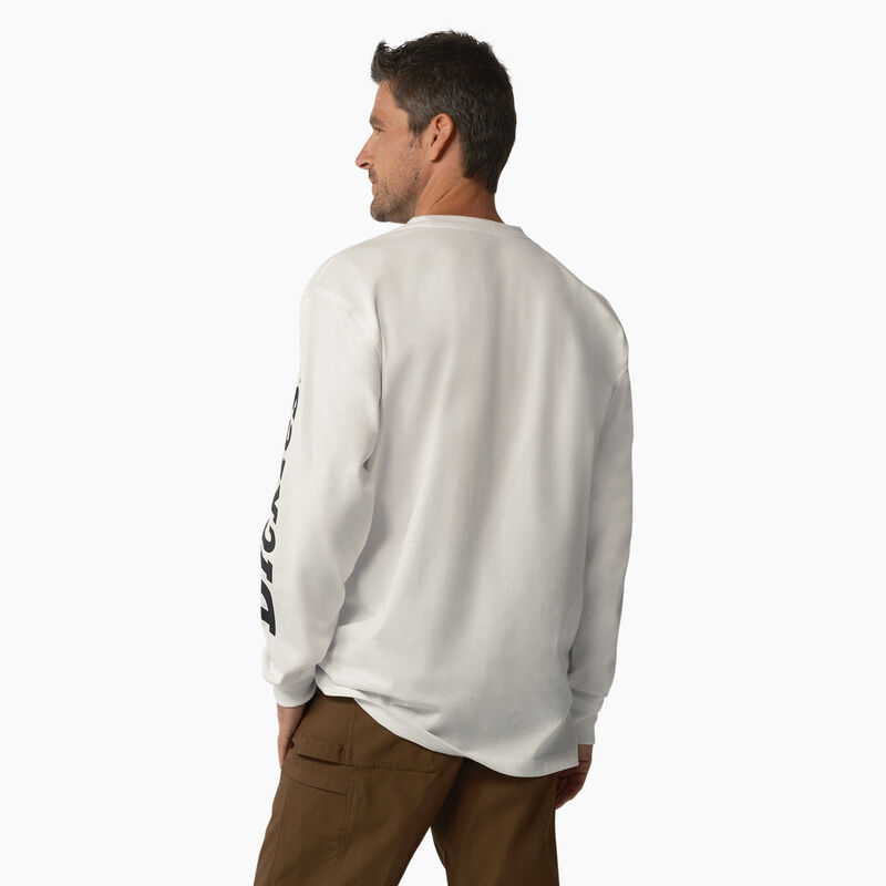 Dickies Long Sleeve Heavyweight Logo T-Shirt White ID-dKz8QRI3