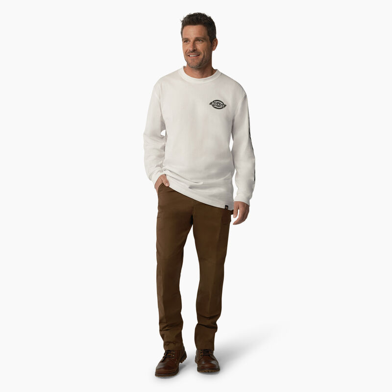 Dickies Long Sleeve Heavyweight Logo T-Shirt White ID-dKz8QRI3