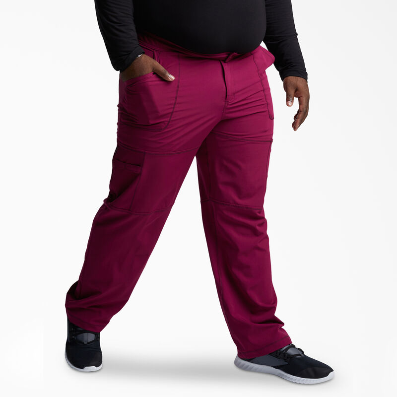 Dickies Men's Dynamix Cargo Scrub Pants Wine ID-dOFnxGoO