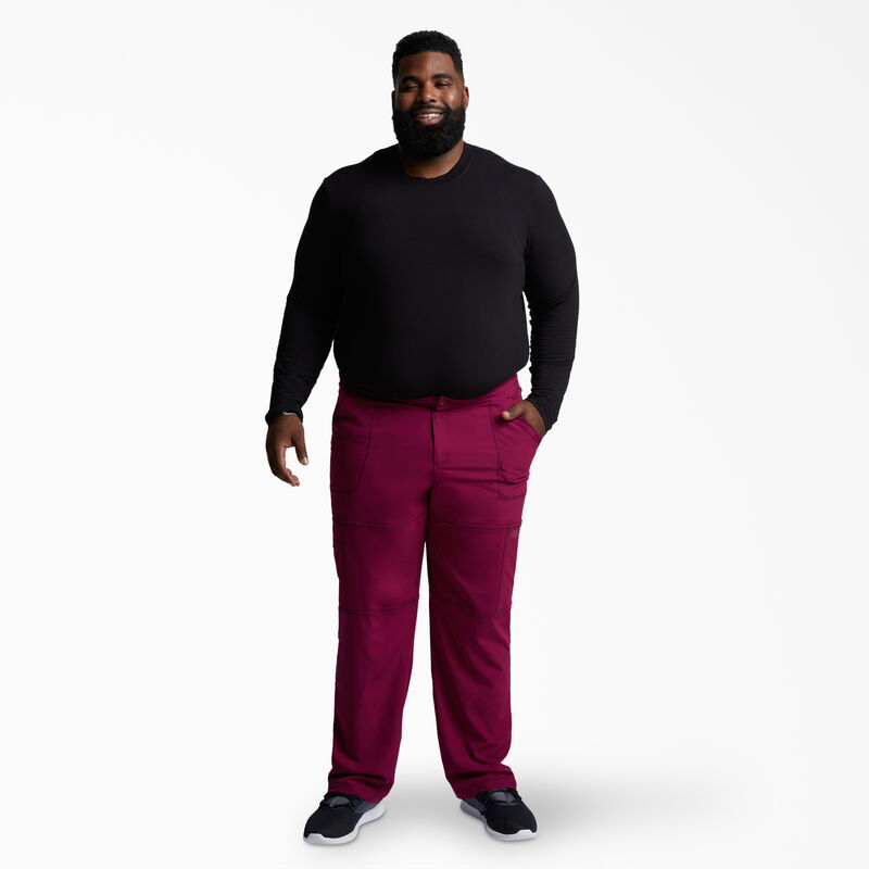 Dickies Men's Dynamix Cargo Scrub Pants Wine ID-dOFnxGoO