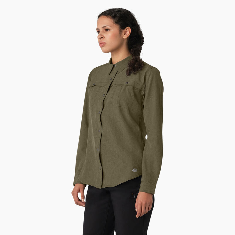 Dickies Cooling Roll-Tab Work Shirt Military Green Heather ID-daR8ypwY