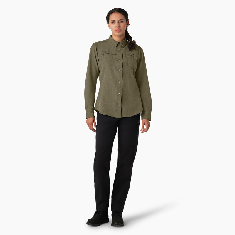 Dickies Cooling Roll-Tab Work Shirt Military Green Heather ID-daR8ypwY