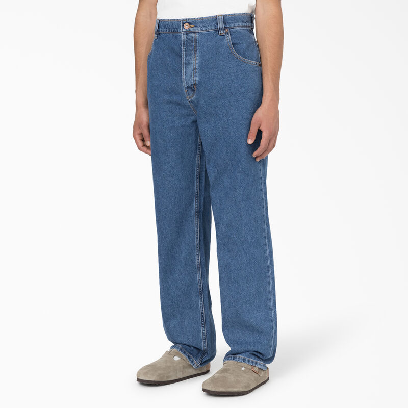 Dickies Thomasville Loose Fit Jeans Chambray Light Blue ID-dt3qzBBo