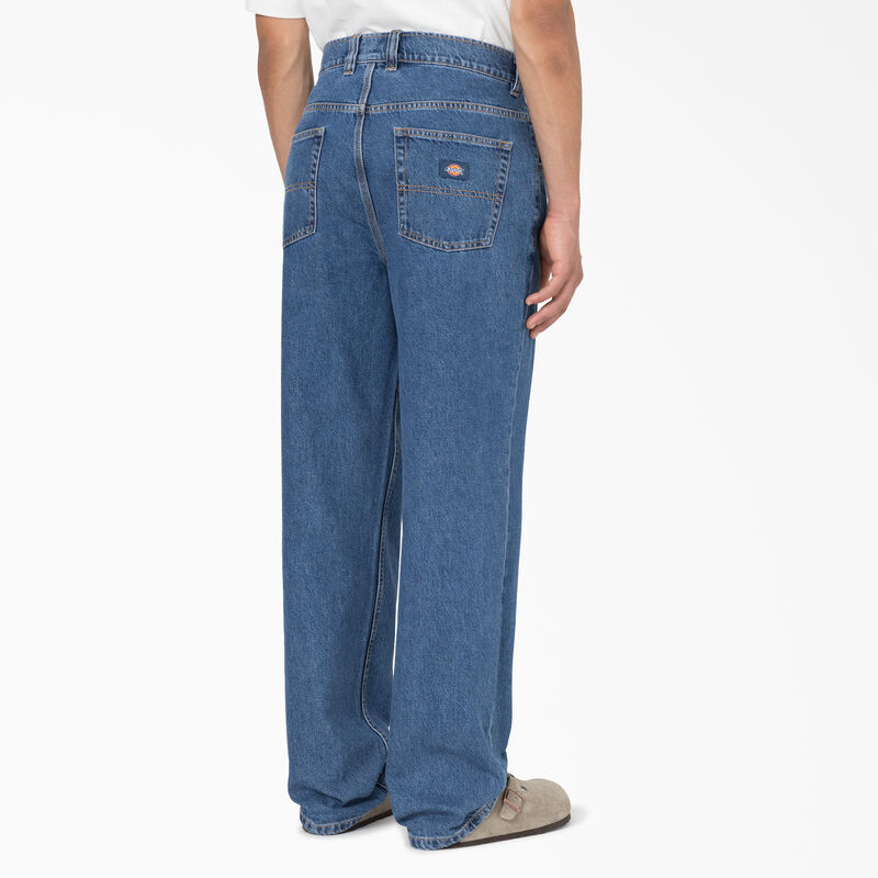 Dickies Thomasville Loose Fit Jeans Chambray Light Blue ID-dt3qzBBo