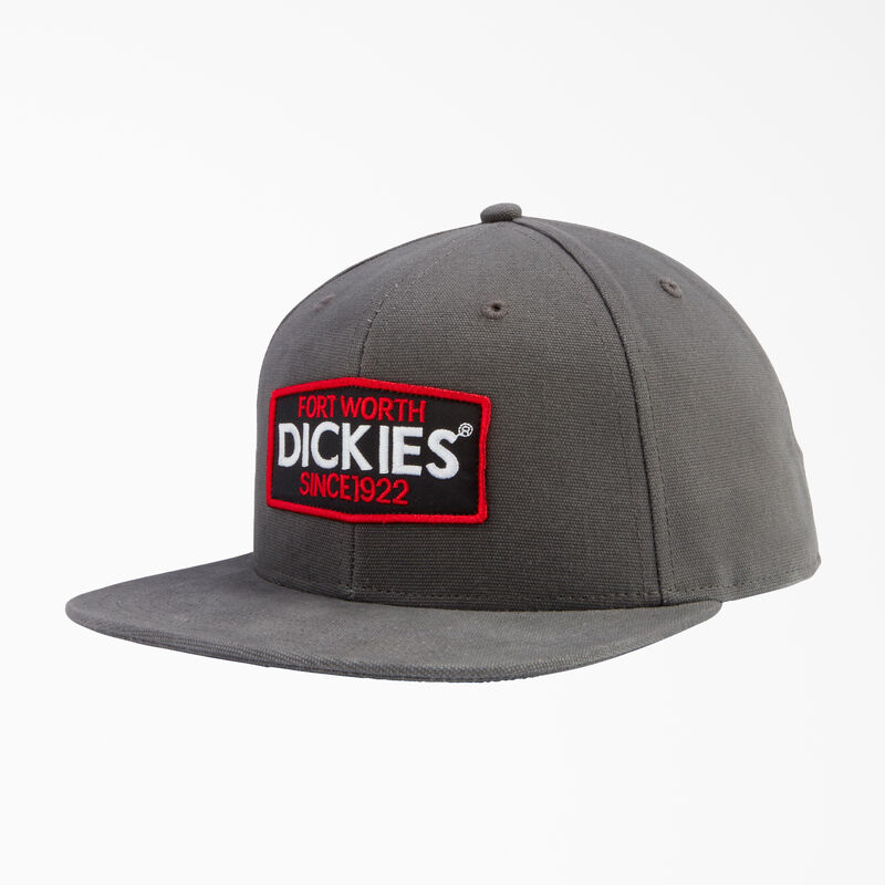 Dickies Logo Patch Flat Bill Cap Slate Gray ID-e1tTIooz