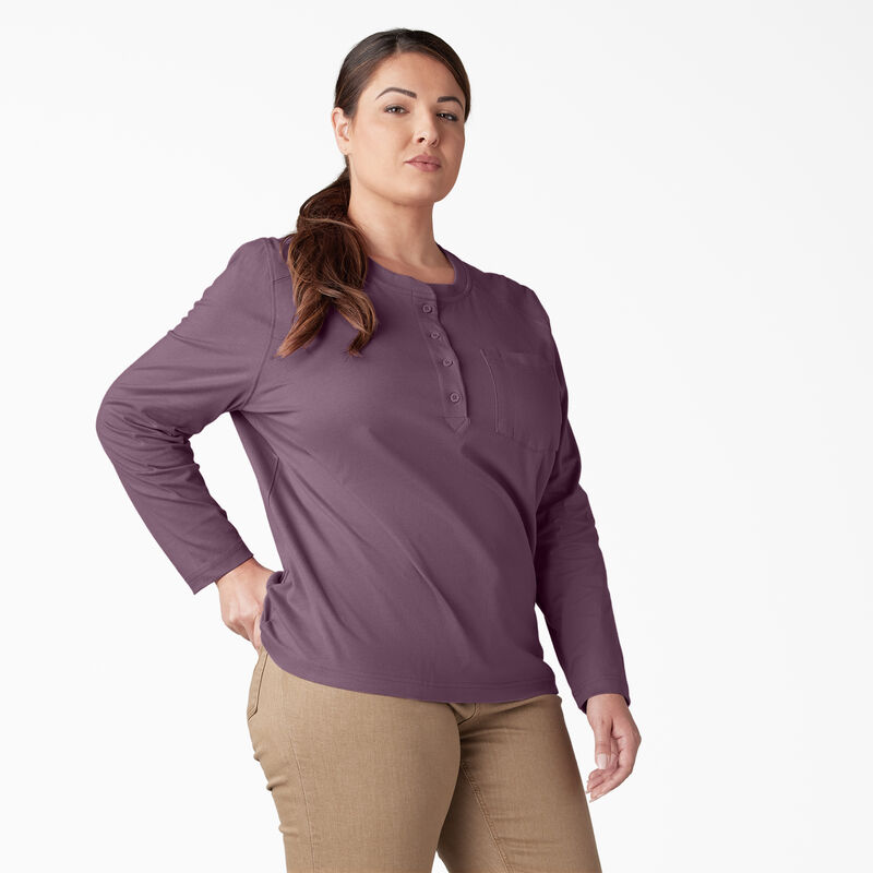 Dickies Plus Heavyweight Henley Grapeade ID-ekkTMGdL