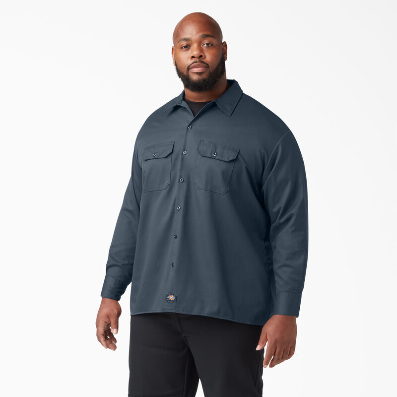 Dickies Long Sleeve Work Shirt Airforce Blue ID-eqkhKuOH
