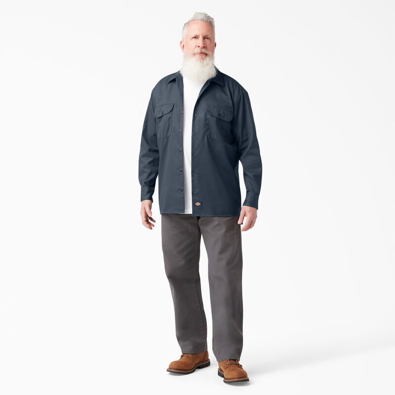 Dickies Long Sleeve Work Shirt Airforce Blue ID-eqkhKuOH