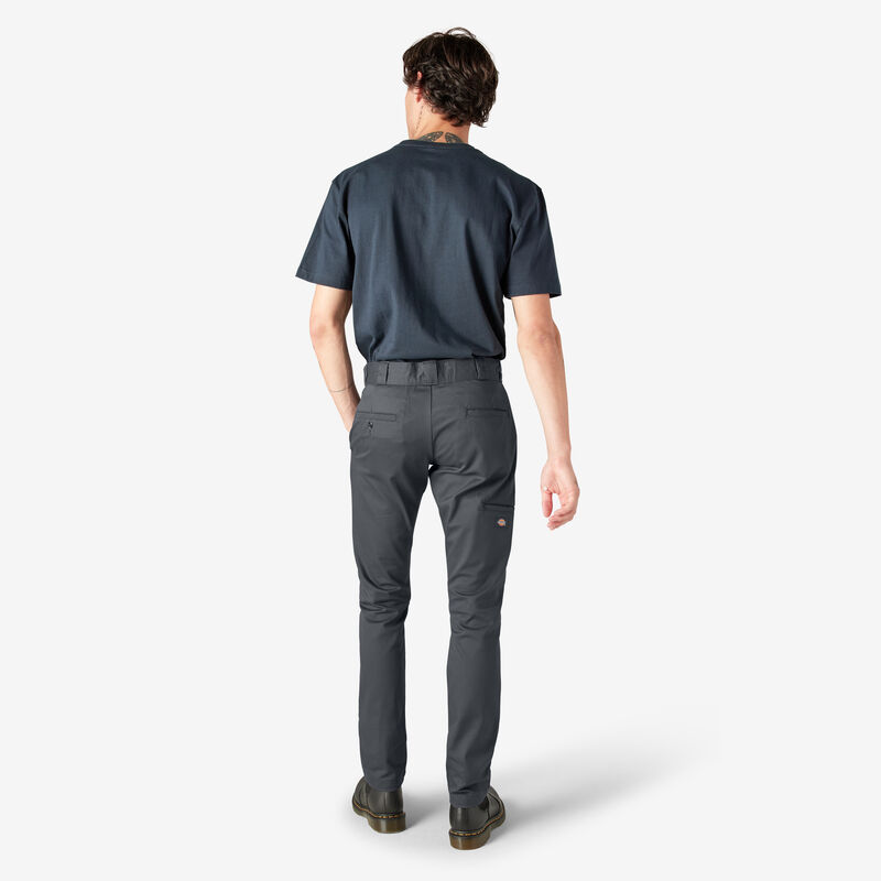 Dickies Skinny Fit Double Knee Work Pants Charcoal Gray ID-eulYD7gN