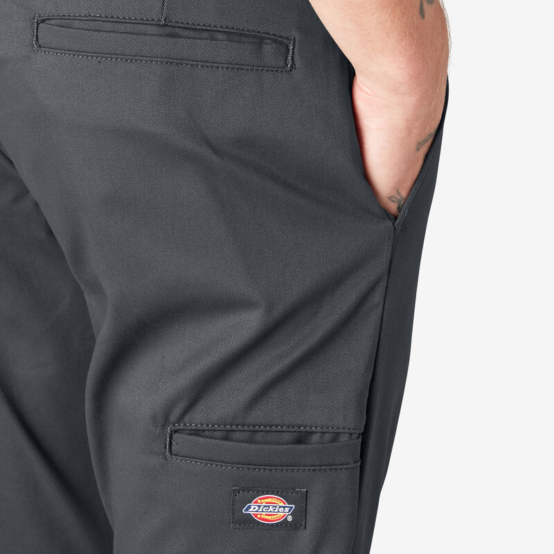 Dickies Skinny Fit Double Knee Work Pants Charcoal Gray ID-eulYD7gN