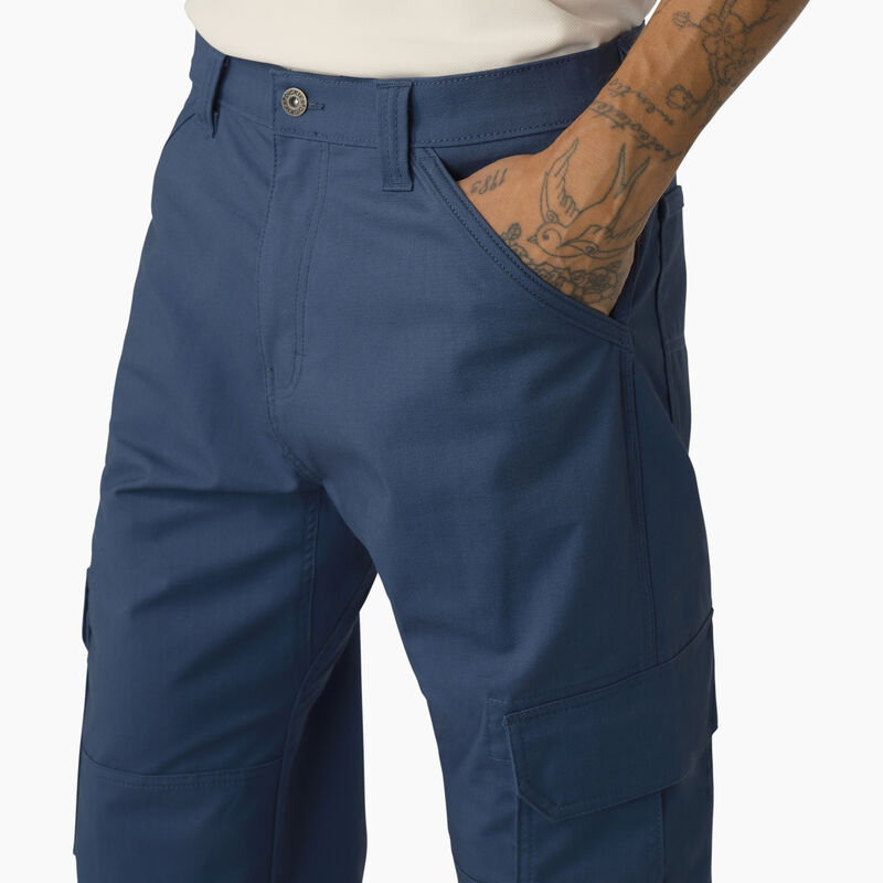 Dickies FLEX DuraTech Relaxed Fit Ripstop Cargo Pants Dark Denim ID-f1fyscGN
