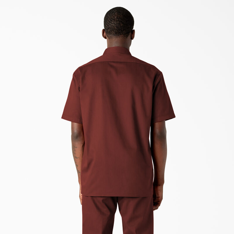 Dickies Short Sleeve Work Shirt Fired Brick ID-f9POEIXG