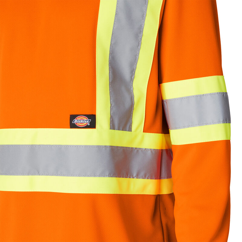 Dickies Hi Vis Safety Long Sleeve T-Shirt ANSI Orange ID-fLk5qCft