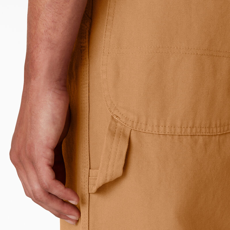Dickies Classic Bib Overalls Rinsed Brown Duck ID-fYLja6Vl