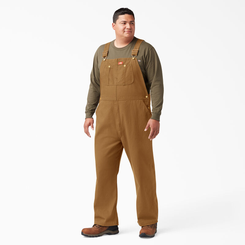 Dickies Classic Bib Overalls Rinsed Brown Duck ID-fYLja6Vl