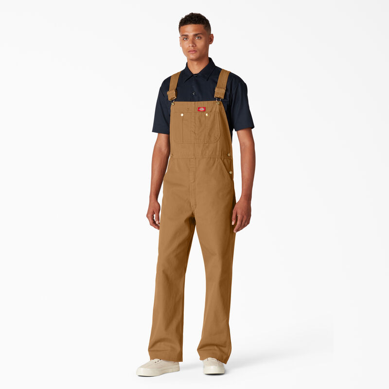 Dickies Classic Bib Overalls Rinsed Brown Duck ID-fYLja6Vl