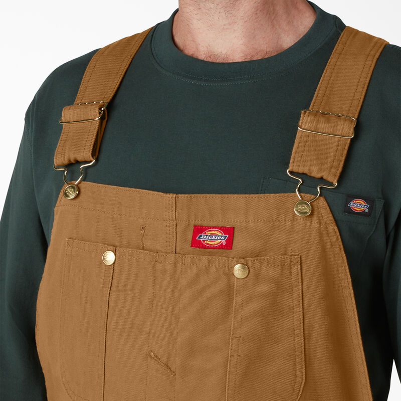 Dickies Classic Bib Overalls Rinsed Brown Duck ID-fYLja6Vl