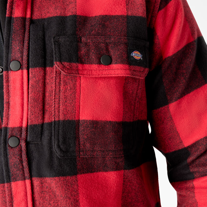 Dickies Heavyweight Brawny Flannel Shirt Red/Black Buffalo Plaid ID-ff0Cyj3i