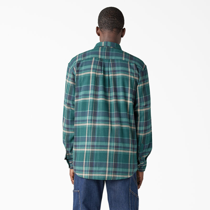 Dickies FLEX Long Sleeve Flannel Shirt Forest Green/Multi Plaid ID-fgIGasSU