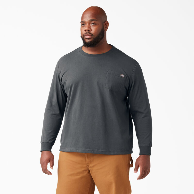 Dickies Heavyweight Long Sleeve Pocket T-Shirt Charcoal Gray ID-fsE5aU3o