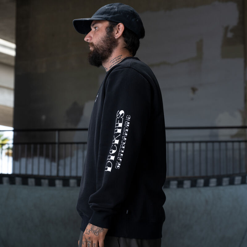 Dickies Ronnie Sandoval Relaxed Fit Sweatshirt Black ID-ftL1l44i