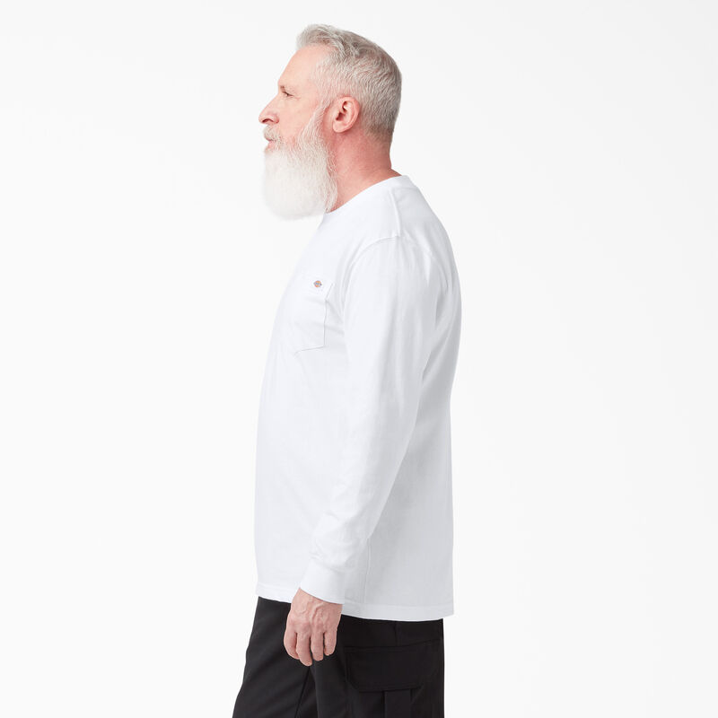 Dickies Heavyweight Long Sleeve Pocket T-Shirt White ID-g3WbldYo