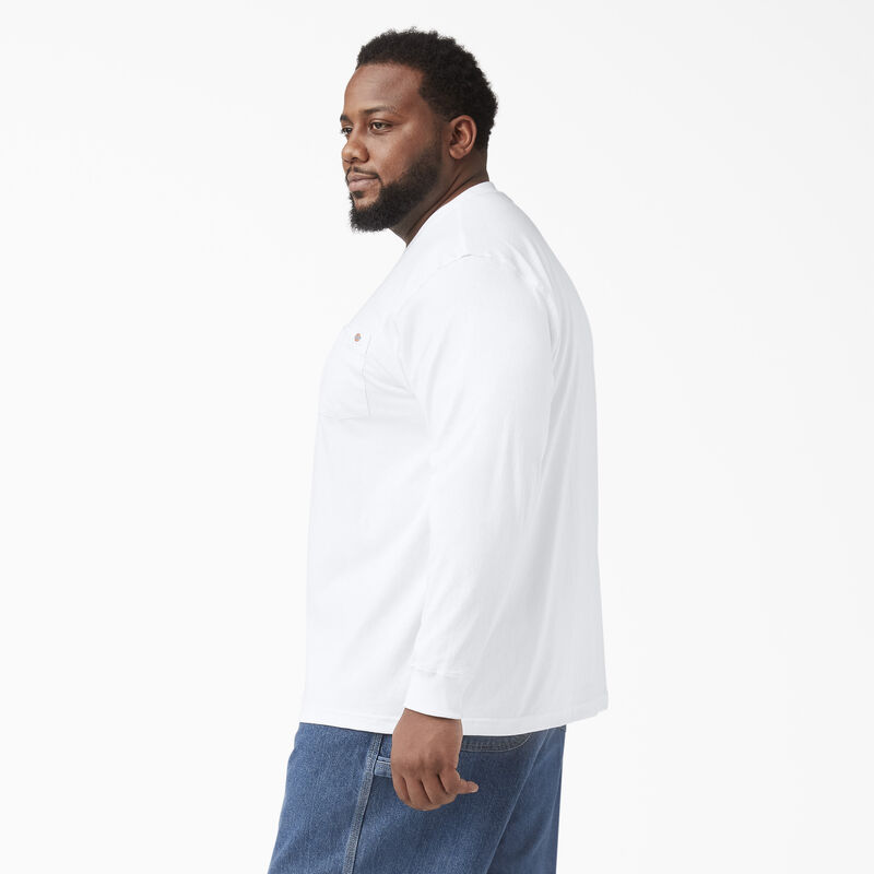Dickies Heavyweight Long Sleeve Pocket T-Shirt White ID-g3WbldYo