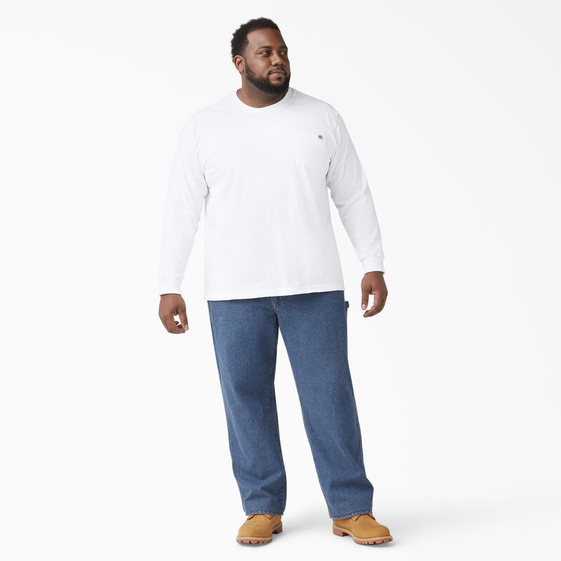 Dickies Heavyweight Long Sleeve Pocket T-Shirt White ID-g3WbldYo