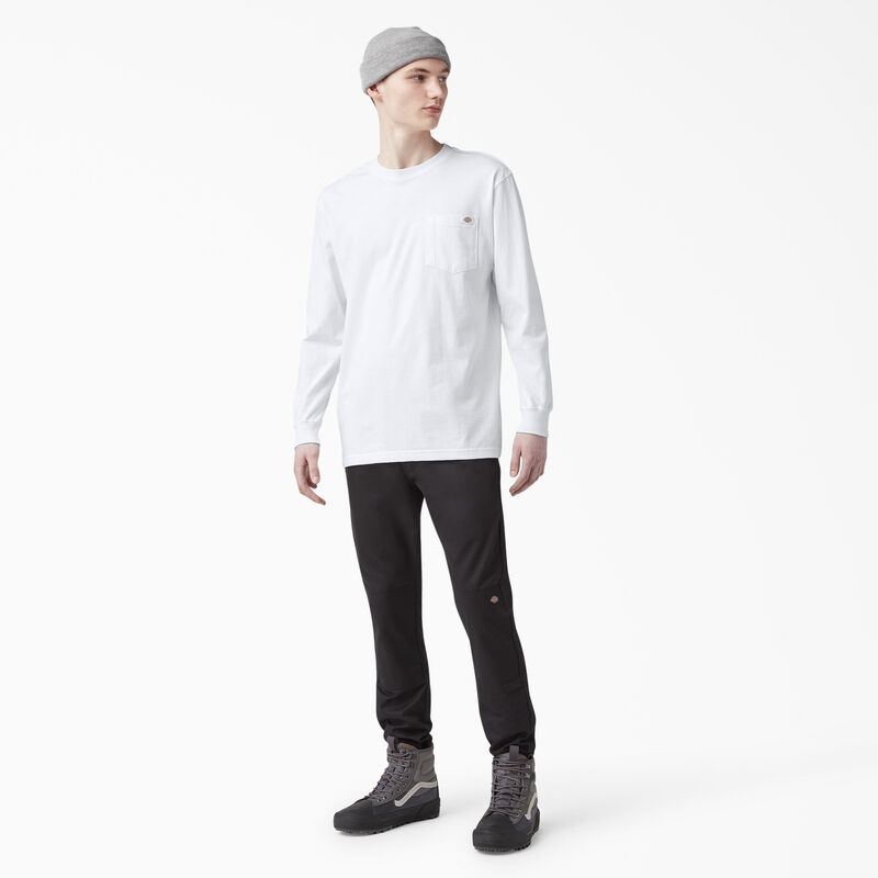 Dickies Heavyweight Long Sleeve Pocket T-Shirt White ID-g3WbldYo