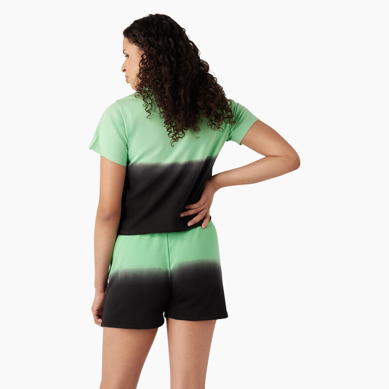 Dickies Ombre Cropped T-Shirt Apple Mint/Black Dip Dye ID-g4s56OiB