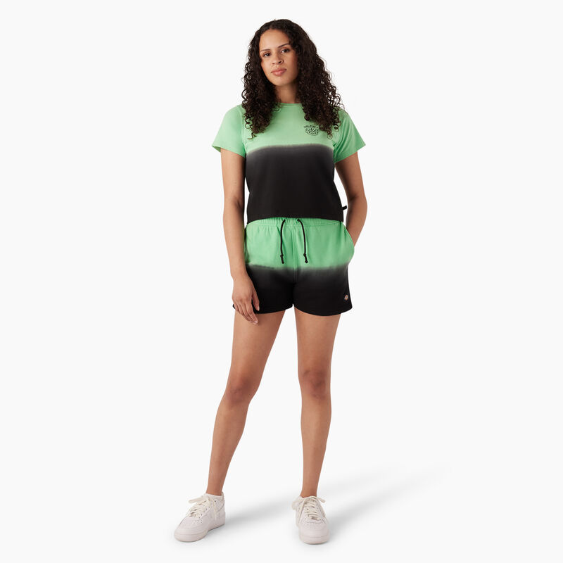 Dickies Ombre Cropped T-Shirt Apple Mint/Black Dip Dye ID-g4s56OiB