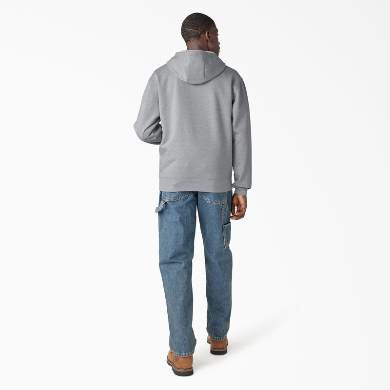 Dickies Water Repellent Workwear Graphic Hoodie Heather Gray ID-g6ZzPQVX