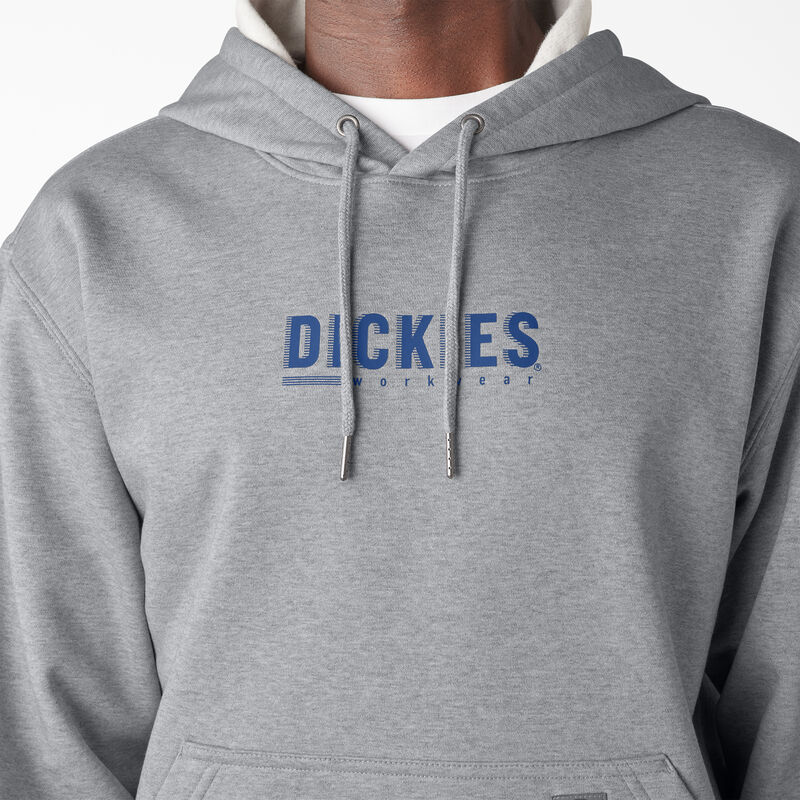 Dickies Water Repellent Workwear Graphic Hoodie Heather Gray ID-g6ZzPQVX