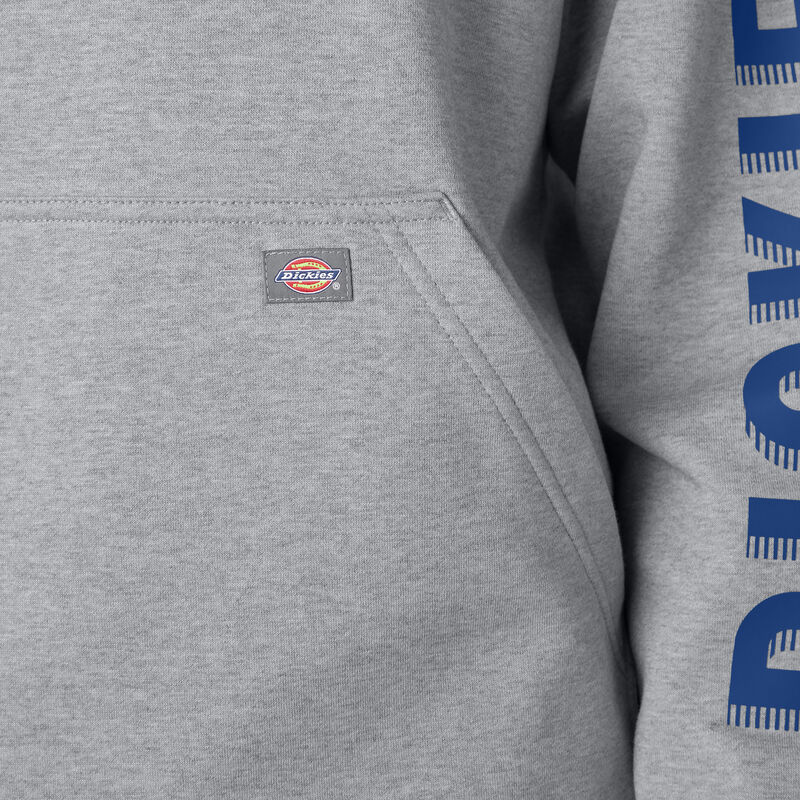 Dickies Water Repellent Workwear Graphic Hoodie Heather Gray ID-g6ZzPQVX