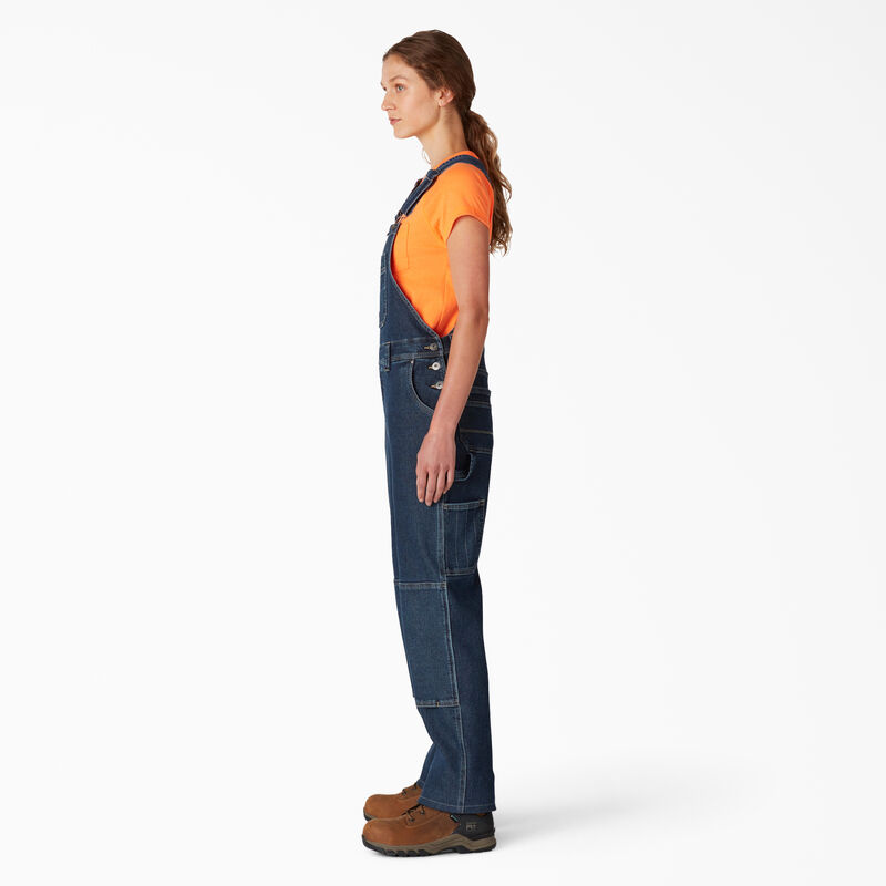 Dickies Warming Double Knee Bib Overalls Stonewashed Medium Blue ID-gDW5Oziw