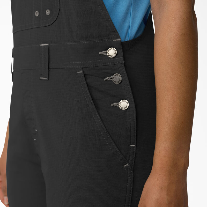 Dickies Cooling Ripstop Bib Overalls Rinsed Black ID-gIEIzXmj