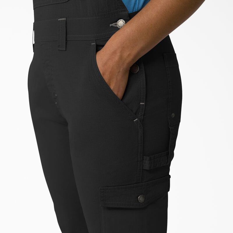 Dickies Cooling Ripstop Bib Overalls Rinsed Black ID-gIEIzXmj