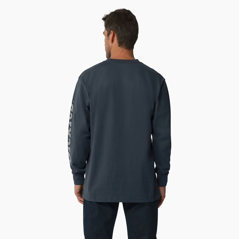Dickies Long Sleeve Heavyweight Logo T-Shirt Airforce Blue ID-gQHLfWhH