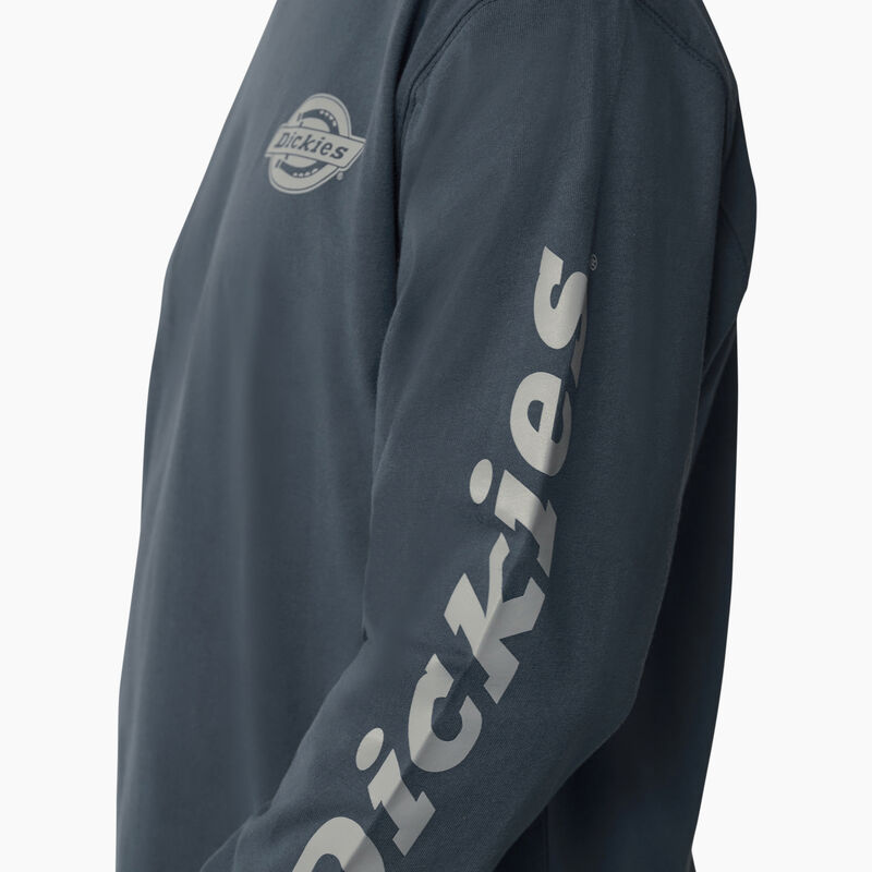Dickies Long Sleeve Heavyweight Logo T-Shirt Airforce Blue ID-gQHLfWhH