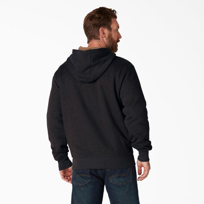 Dickies High Pile Fleece Lined Full Zip Hoodie Black ID-gSaZnZ7D