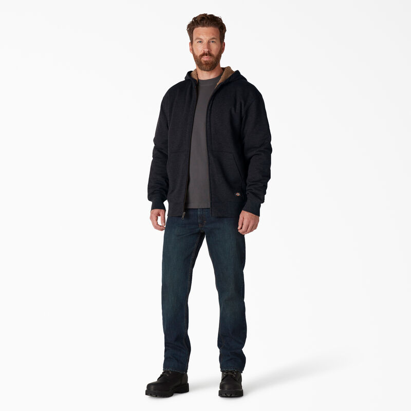 Dickies High Pile Fleece Lined Full Zip Hoodie Black ID-gSaZnZ7D