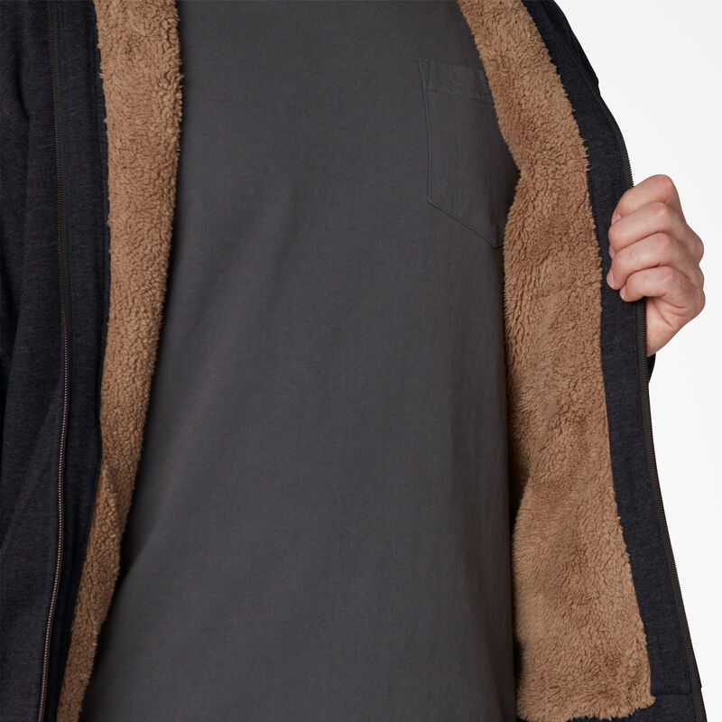 Dickies High Pile Fleece Lined Full Zip Hoodie Black ID-gSaZnZ7D