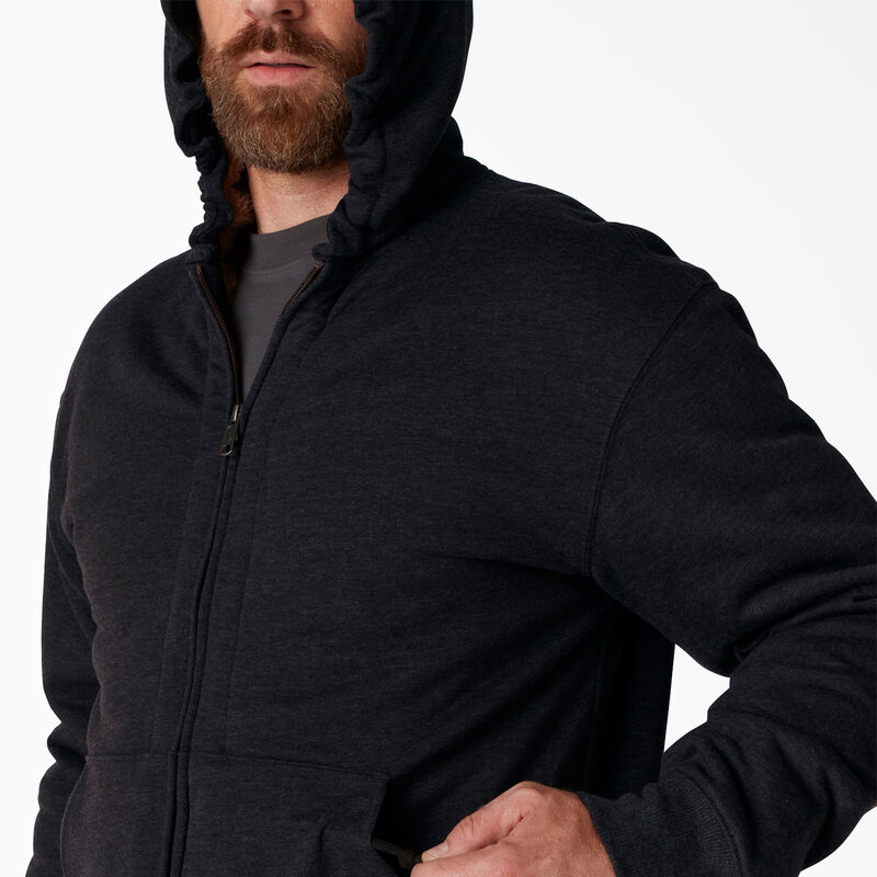 Dickies High Pile Fleece Lined Full Zip Hoodie Black ID-gSaZnZ7D