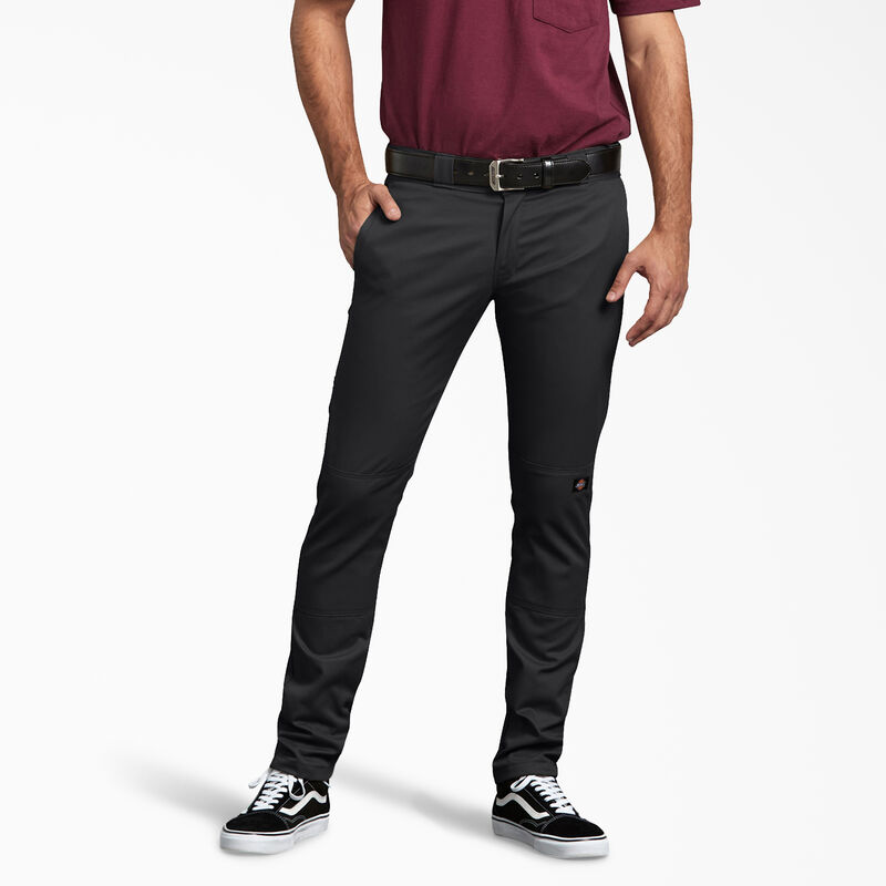 Dickies Skinny Fit Double Knee Work Pants Black ID-gXVFPApQ