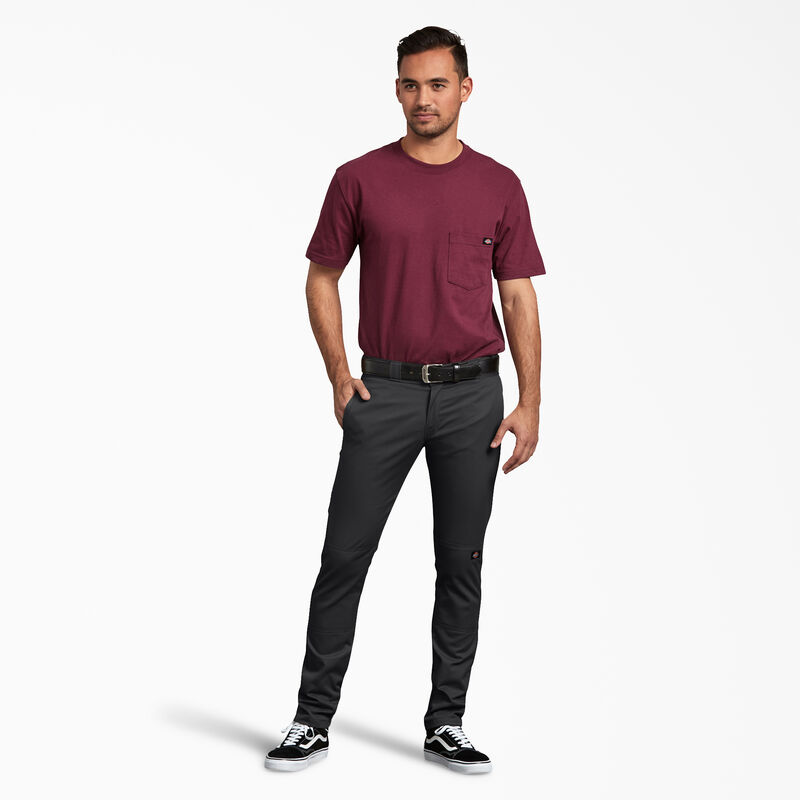 Dickies Skinny Fit Double Knee Work Pants Black ID-gXVFPApQ