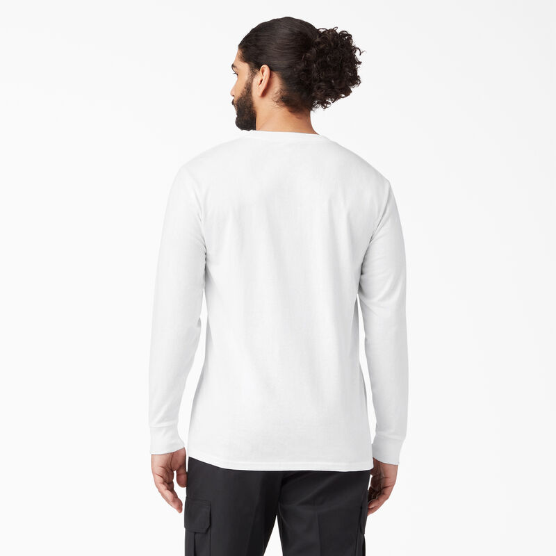 Dickies Long Sleeve Regular Fit Icon Graphic T-Shirt White ID-gZxd8SzT