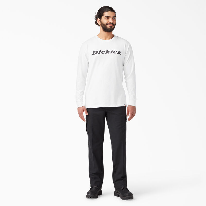 Dickies Long Sleeve Regular Fit Icon Graphic T-Shirt White ID-gZxd8SzT