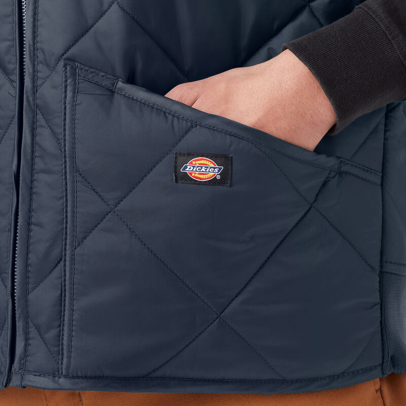 Dickies Diamond Quilted Vest Dark Navy ID-gf0DBF8S