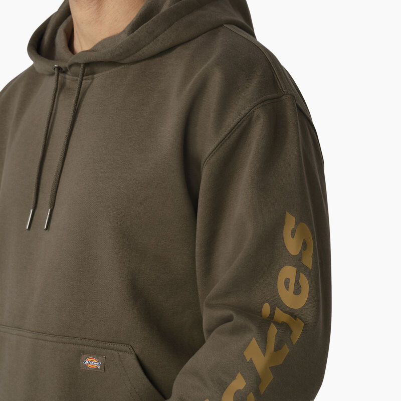Dickies Water Repellent Logo Sleeve Hoodie Moss Green ID-ggJ8zMpn