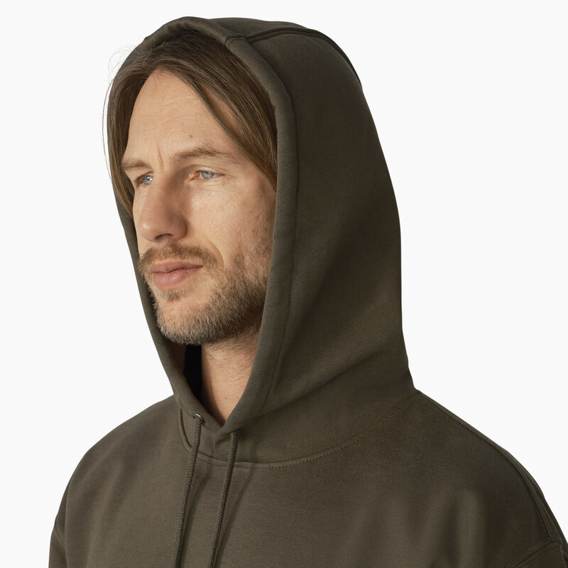 Dickies Water Repellent Logo Sleeve Hoodie Moss Green ID-ggJ8zMpn